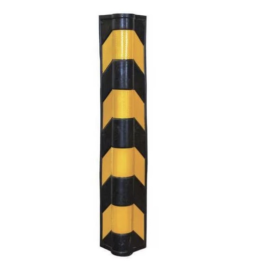 [LSH6151] Rubber Yellow and Black Stripes Garage Corner Guard