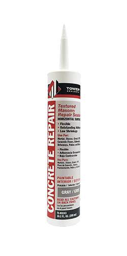 [TS-00243] TOWER SEALANTS Textured Masonry Concrete Repair Sealant 10.1 OZ GRAY