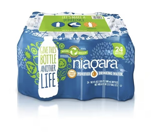 [LSM0829] Niagara 16.9 fl. oz. Purified Drinking Water (24-Pack)