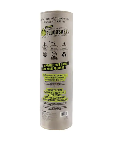 [12380] TRIMACO Floor Shell Heavy Duty Floor & Surface Protector 38in x100ft