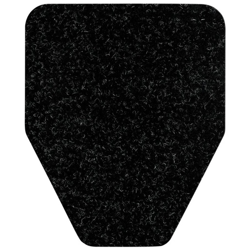 [OR-10001-BL] WizKid Antimicrobial Urinal Mat Black Original Cut