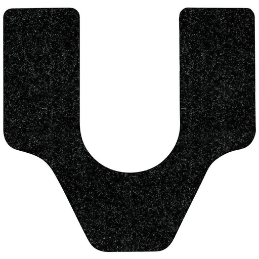 [C-20001-BL] WizKid Antimicrobial Toilet Mat Black Commode Cut