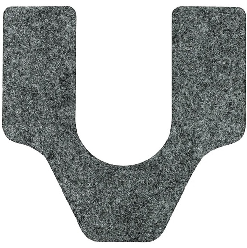 [C-20001-GR] WizKid Antimicrobial Toilet Mat Grey Commode Cut 12/Case