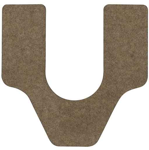 [C-20001-STB] WizKid Antimicrobial Toilet Mat Stone Commode Cut