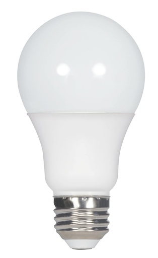 [S29699] Satco 9.8 Watt; A19 LED; Medium base; 2700K; Frosted; 220 deg. Beam Angle; 120 Volt; 2-Pack