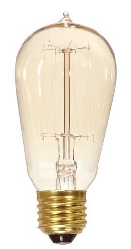 [S2423] Satco 60 Watt ST19 Incandescent; Clear