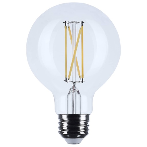[S21227] Satco 4.5 Watt G25 LED; Clear; Medium base; 90 CRI; 3000K; 120 Volt