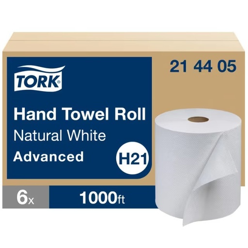 [BW44040] Tork Roll Paper Towel H21 7.938IN X1000FT White Standard Roll Refill 7.8IN Roll 1.925IN Core Diameter 6 Rolls/Case