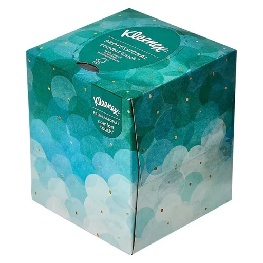 [21269] Kleenex® Professional Facial Tissue 8.4X8 IN 2PLY White Cube Box Boutique 90 Sheets/Pack 36 Packs/Case 3240 Sheets/Case