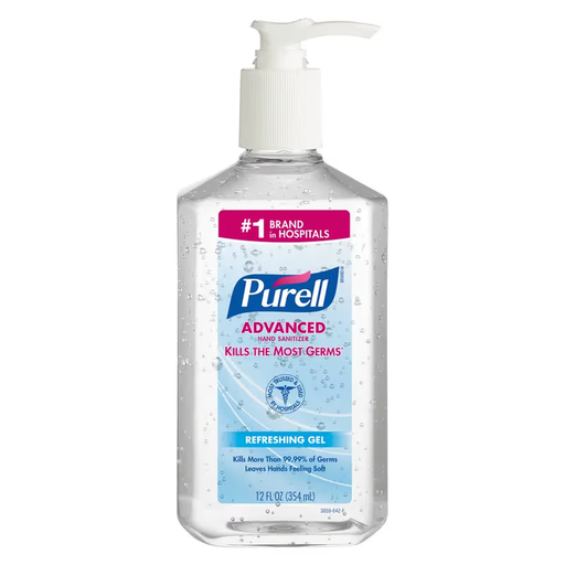 [GOJO9659] Purell® Hand Sanitizer Gel Pump Bottle 12 FLOZ Clean Scent 70% Ethyl Alcohol 12/Case