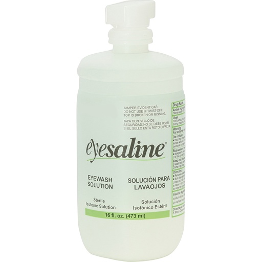 [32-000454-0000-H5] Honeywell Eyesaline Single Use Eyewash Bottle, One 16 oz Bottle