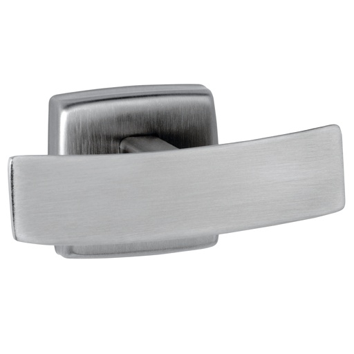 [6727] Bobrick Surface-Mounted Double Robe Hook, Satin Finish