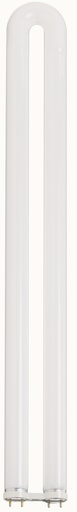 [S8451] Satco 31 Watt; T8; U-Bend Fluorescent; 3500K Neutral White; 82 CRI; Medium Bi Pin base