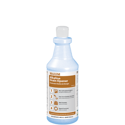 [072000-12] Maxim Alkaline Drain Opener (12/1 qt-Case)