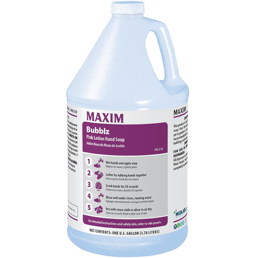 [021000-41] Maxim Bubblz Pink Lotion Hand Soap (4/1 gal-Case)