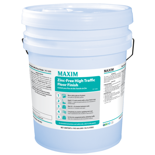 [123500] Maxim Zinc-Free High Traffic Floor Finish 5 gal