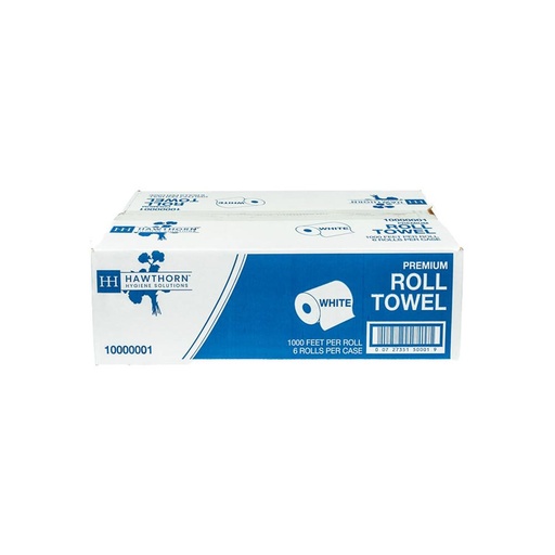 [10000001] Hawthorn Paper Premium Heavy Weight Towel Roll, White, 7.9" x 1000'