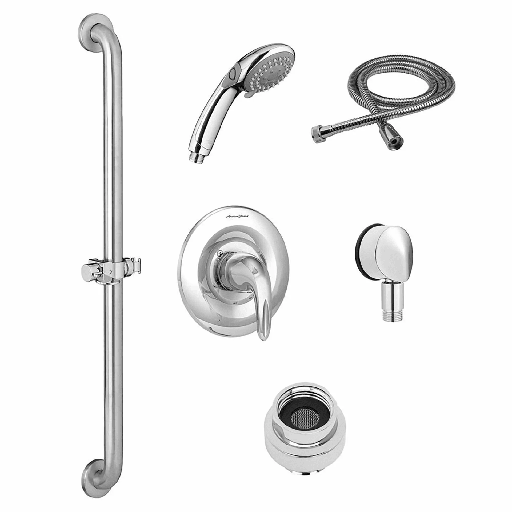 [TU662SG211.002] American Standard  Commercial Shower System Trim Kit 1.5 gpm/5.7 Lpm with 36-Inch Slide-Grab Bar and Hand Shower