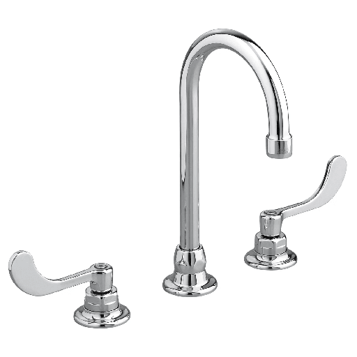 [6540170.002] Monterrey® 8-Inch Widespread Gooseneck Faucet With Wrist Blade Handles 1.5 gpm/5.7 Lpm