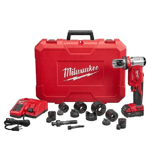 [2677-21] Milwaukee M18 18v Cordless Force Logic 6 Ton Knockout Tool 1/2- 2" Kit
