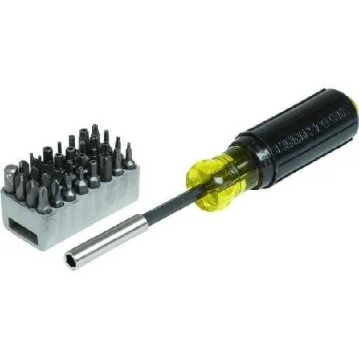 [32510] Klein Tools® 32-Piece Magnetic Screwdriver Set, Multi-Bit, Tamperproof