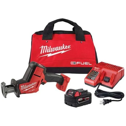 [2719-21] Milwaukee M18 Fuel Lithium-Ion Brushless Cordless Reciprocating Saw Kit With 5.0ah Batteries, Charger, And Tool Bag