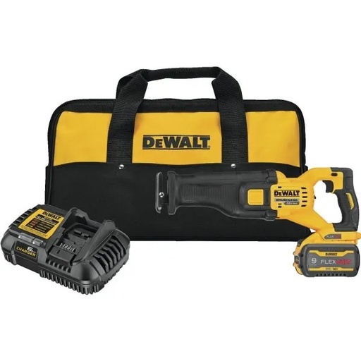 [DCS389X1] Dewalt 60 Volt Cordless Brushless Reciprocating Saw 1 Battery Kit