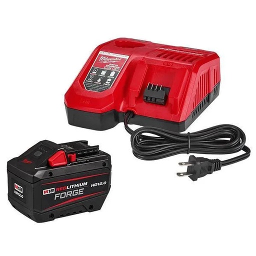 [48-59-1300] Milwaukee M18 REDLITHIUM Forge M18 Lithium-Ion Starter Kit With 12.0ah Battery And Rapid Charger