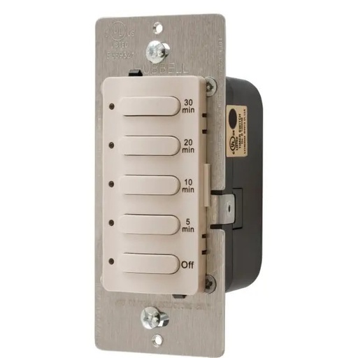 [DT5030LA] Hubbell 30 Minute 8.3 Amp 120/277 Volt Timer (Light Almond)