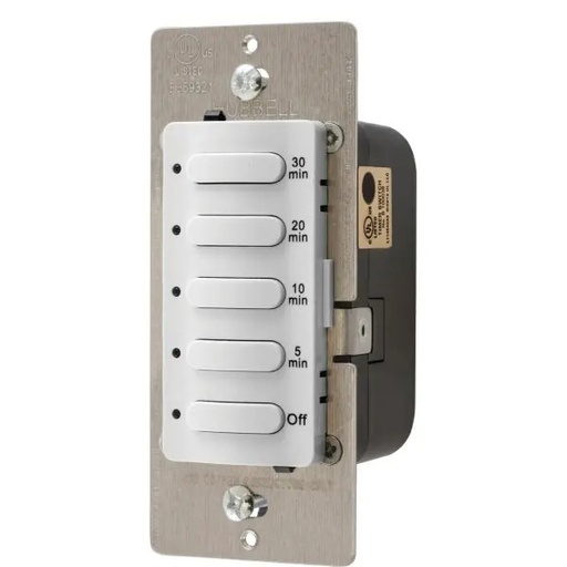 [DT5030W] Hubbell 30 Minute 8.3 Amp 120/277 Volt Timer (White)