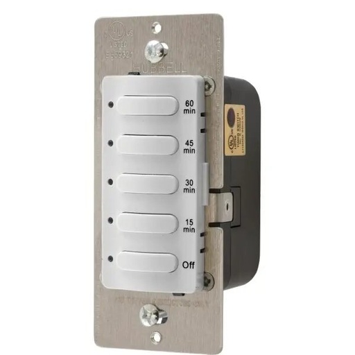 [DT5060W] Hubbell 60 Minute 8.3 Amp 120/277 Volt Timer (White)