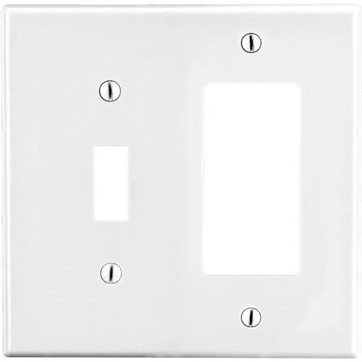 [P126W] Hubbell 2-Gang Square/Toggle Wall Plate (25-Pack)