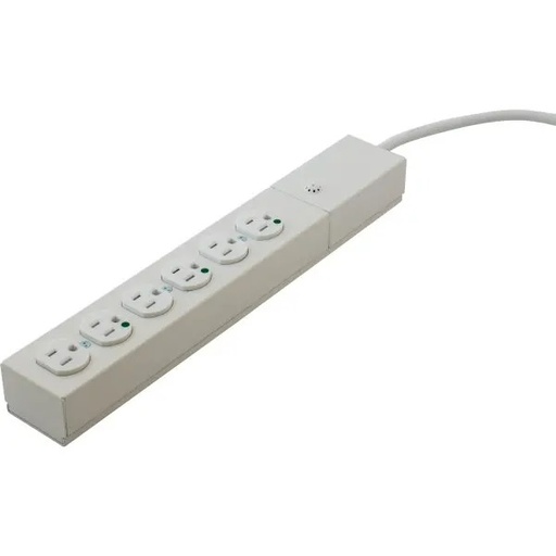 [HBL6HG6] Hubbell 15 Amp Hospital Grade Outlet Strip W/ 6 Ft Cord