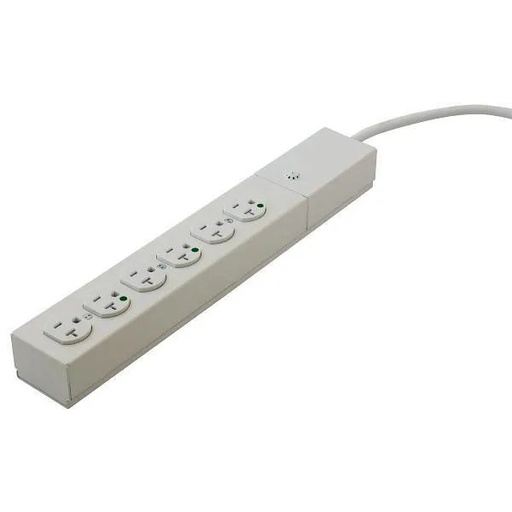 [HBL6HG1520] Hubbell Wiring Spikeshield 20a 6-Outlet Hospital Surge Protector 15' Cord