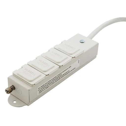[HBL4MGRPT15] Hubbell Wiring 15 Amp 4-Outlet Hcoa Surge Protector Rpt 15' Cord