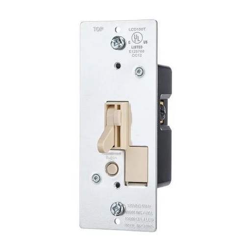 [LCD150TLA] Hubbell Wiring Single Pole 3-Way 120 Volt Toggle Dimmer Switch Light Almond
