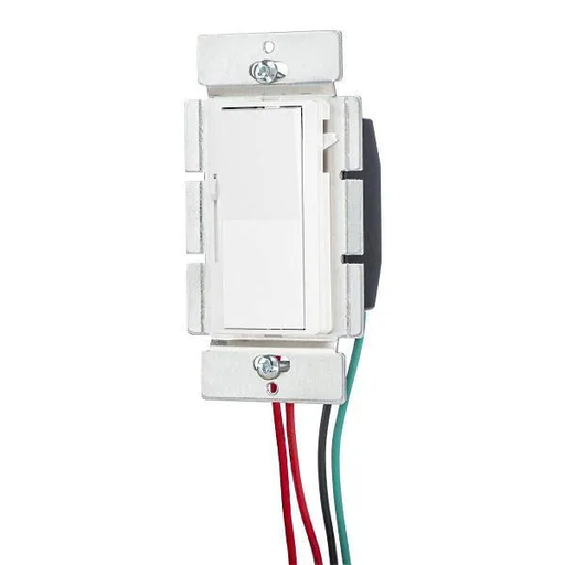 [LCD150DW] Hubbell Wiring Single Pole 3-Way 120 Volt Rocker Dimmer Switch White