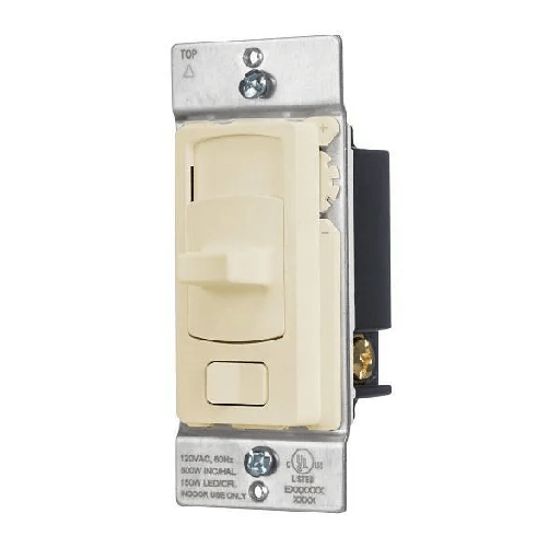 [LCD150SI] Hubbell Wiring Single Pole 3-Way 120 Volt Slide Dimmer Switch Ivory