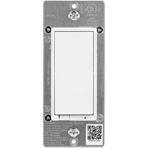 [IDEVZ01DW] Hubbell Wiring Idevices Single Pole/Multiway Zwave Smart Decorator Switch
