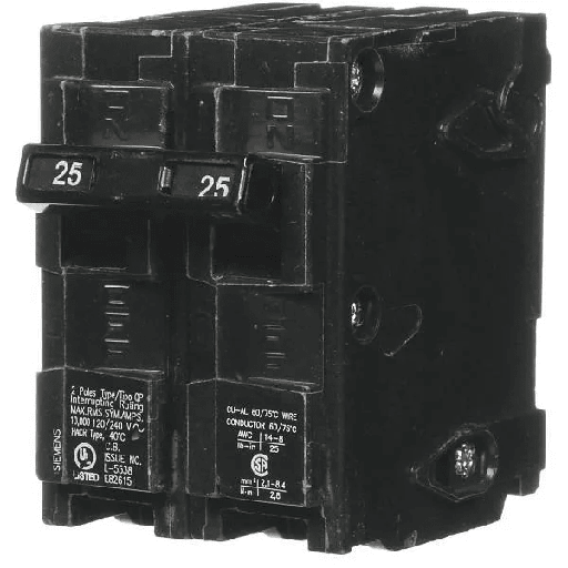 [Q225U] Siemens 25-Space Amp Double-Pole Type Qp Circuit Breaker