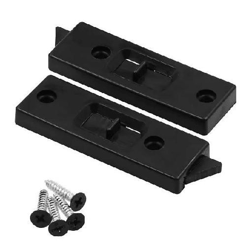 [F 25988] Prime-Line Plastic Sliding Window Sash Lock, Black, 1 Pair
