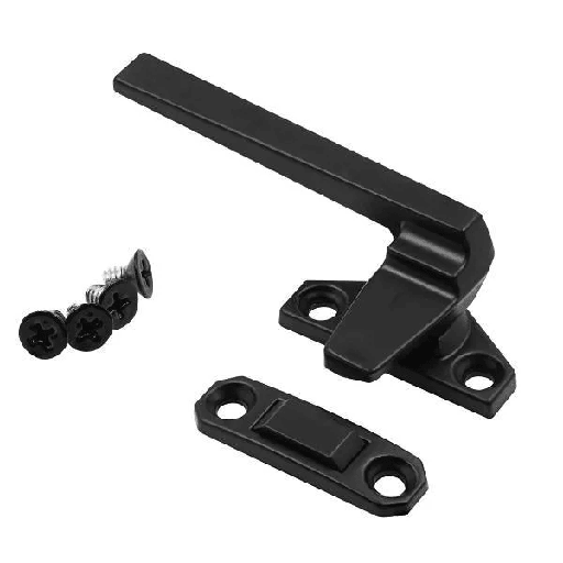 [H 38208] Prime-Line Casement Locking Handle With Offset Base, Left-Handed, Matte Black
