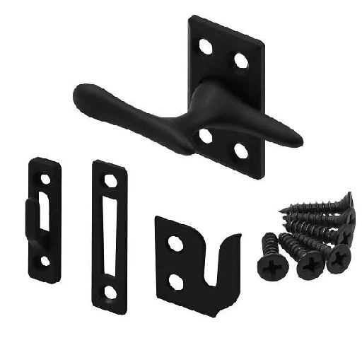 [H 36838] Prime-Line Steel Sliding Window Sash Lock, Matte Black