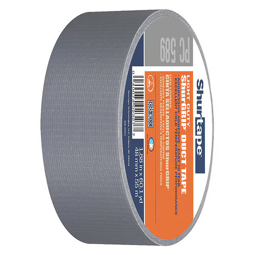 [152300] Shurtape Duct Tape, Silver, 60-1/8 yd L, 1-7/8 in W, PK24