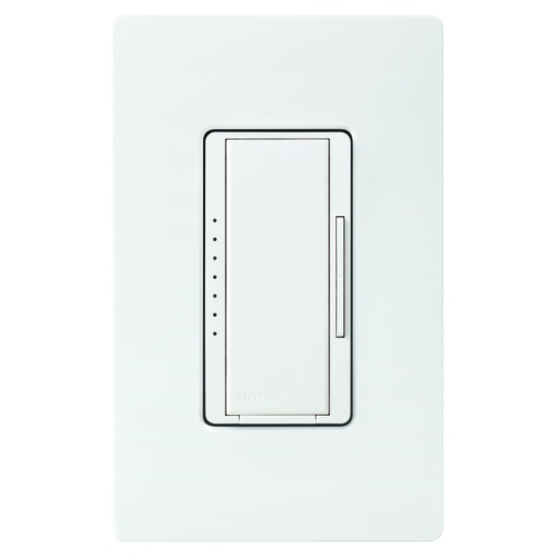 [MACL-153MR-WH] Lutron Maestro LED+ Dimmer Switch for Dimmable LED Bulbs, 150W/Single-Pole or Multi-Location, White