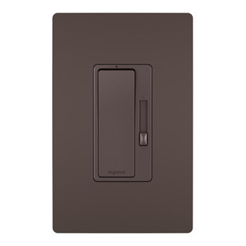 [RHCL453PDBCCV4] Legrand radiant 450W Rocker Dimmer for LED/CFL/Halogen/Incandescent Bulbs, 3-Way/1-Pole, Dark Bronze