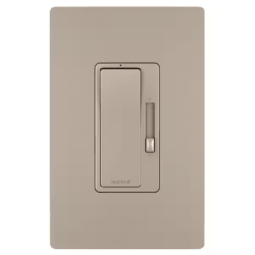 [RHCL453PWPNI] Legrand radiant 450W Rocker Dimmer and Wall Plate for LED/CFL/Halogen/Incandescent Bulbs, 3-Way/1-Pole, Nickel