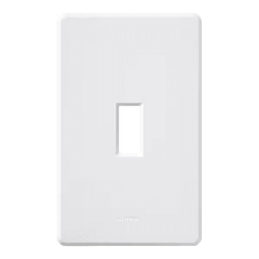 [FW-1-WH] Lutron Fassada 1 Gang Toggle Switch Cover Plate for Dimmers and Switches, White