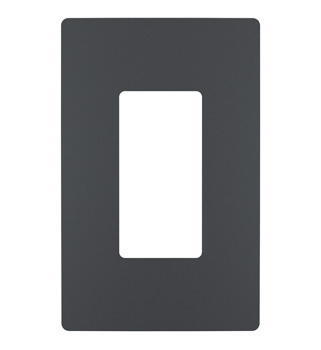 [RWP26GCC6] Legrand radiant 1 Gang 1-Decorator Rocker Screwless Wall Plate, Graphite