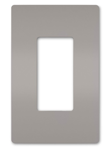 [RWP26GRY] Legrand radiant 1-Gang 1-Decorator/Rocker Screwless Wall Plate, Gray